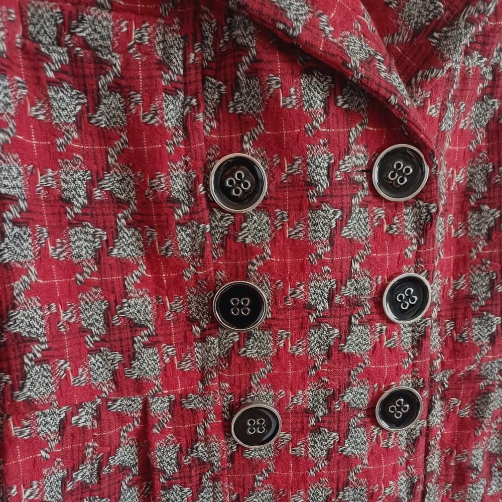 Hydraulic houndstooth coat - Picture 3 of 9